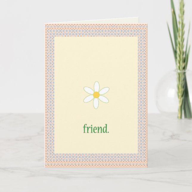 Carte Simple ami (Devant)