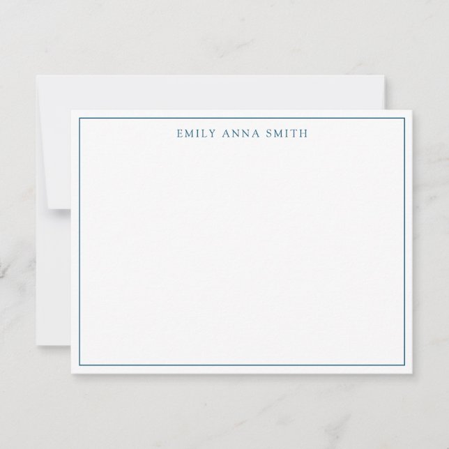Carte simple Bleu Professionnel (Devant)