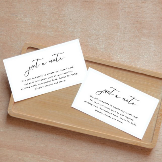 Carte simple de note pour mariage (Créateur téléchargé)