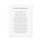 Carte simple de prière funéraire rouge avec photo