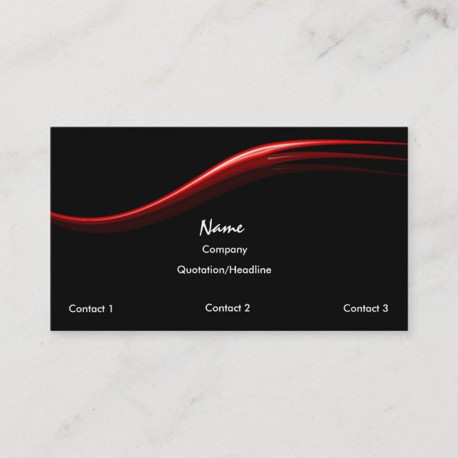 Carte simple de profil (Devant)
