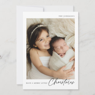 Carte Simple De Vacances De Noël Minimale