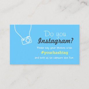 Carte simple d'insertion de mariage de Hashtag de