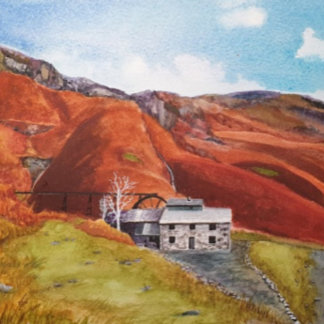 Carte simple du lac de Coniston