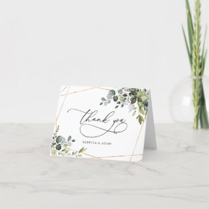 Carte Simple Dusty Blue Greenery Mariage or