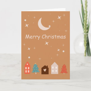 Carte Simple Earth Tone Joyeux Noël