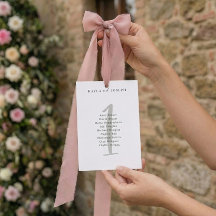 Carte simple et audacieuse de liste d'invités de m