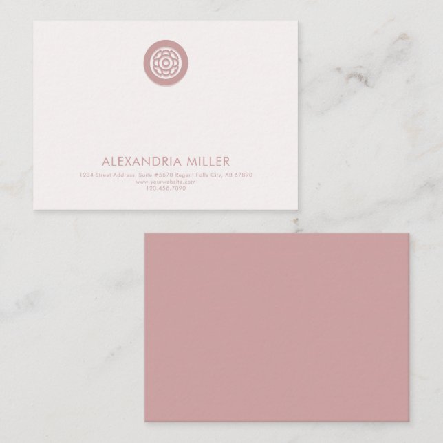 Carte simple et élégante (Devant / Derrière)