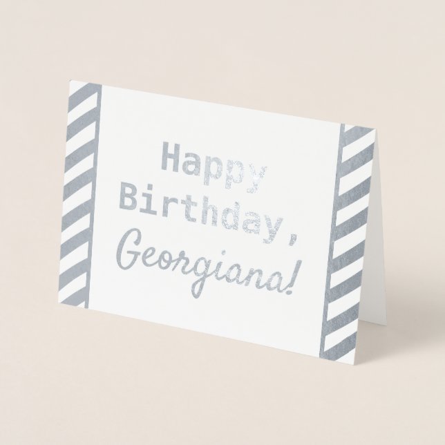 Carte simple et humble "Joyeux anniversaire" (Devant)