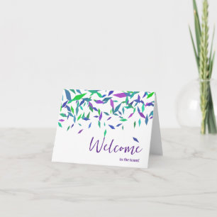 Carte Simple et personnalisé Elégant Bienvenue dans l'éq