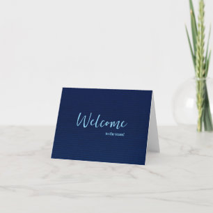 Carte Simple et personnalisé Elégant Bienvenue dans l'éq