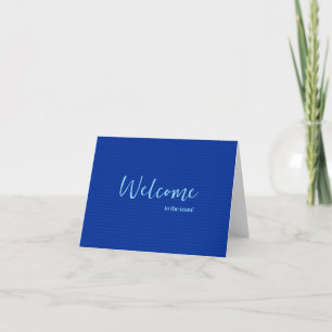 Carte Simple et personnalisé Elégant Bienvenue dans l'éq