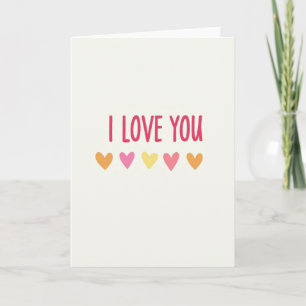 Carte Simple et Sincère 'Je T'Aime'