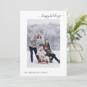 Carte simple Holiday 2 Photo Modern Minimal 2024