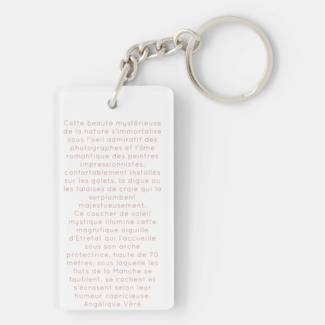 Carte simple keychain (Back)