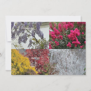 Carte simple Les Quatre Saisons