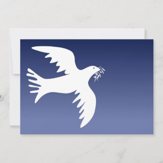 Carte Simple Modern Dove Holiday Card Christmas Card