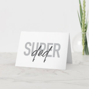Carte Simple, moderne, cool, tendance design Super Papa