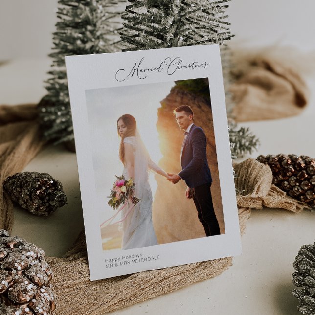 Carte simple moderne mariage de vacances faire-par (Créateur téléchargé)