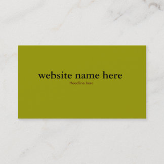 Carte simple olive de couleur verte