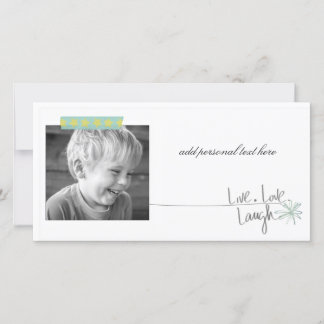 Carte simple photo quotidienne
