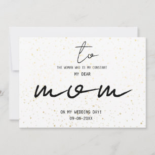 Carte Simple Pour Ma Mère Le Jour Du Mariage Ajouter Un 