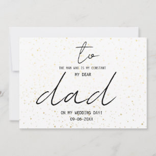 Carte Simple Pour Mon Père Le Jour Du Mariage Ajouter No