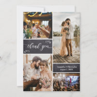 Simple Rustique Mariage Merci photo Collage=