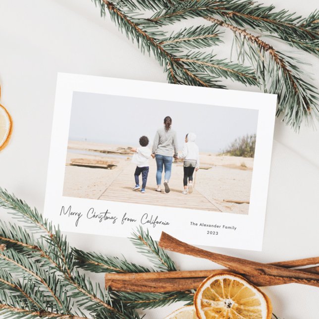 Carte Simple Script minimal Joyeux Noël (Créateur téléchargé)