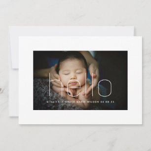 Carte simple simple simple cadre photo