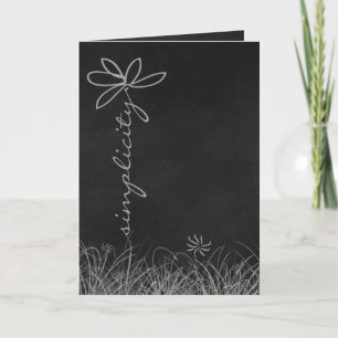 Carte simplicité des mots de texte marguerite sur tablea