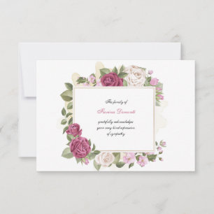 Carte Sincere Merci Sympathie