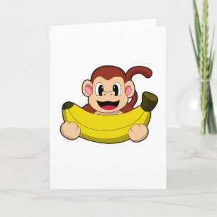 Carte Singe à la banane