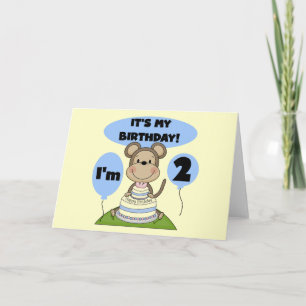 Carte Singe Anniversaire Garçon 2e T-shirts et cadeaux