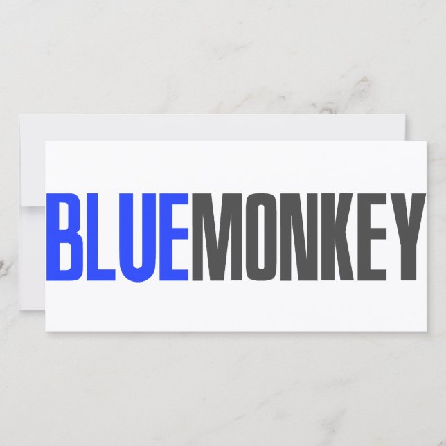 Carte Singe bleu (Devant)