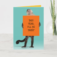 Singe Être Brève Dans Ses Briefs Amusant Anniversa