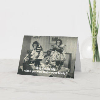 Carte Singe Humoristique