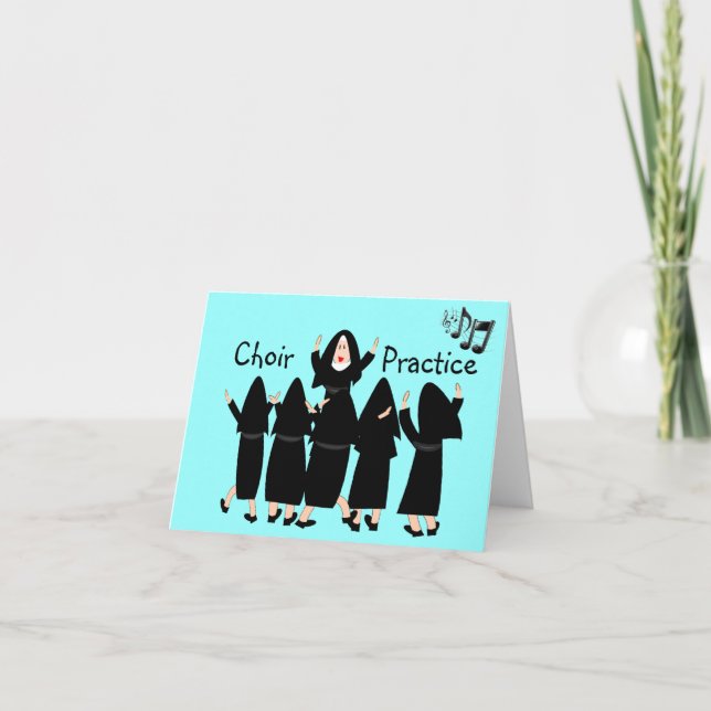 Carte Singing Nuns "Choir Practice" Note Cards-Adallant (Devant)