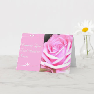 Carte Single Rose Get Well