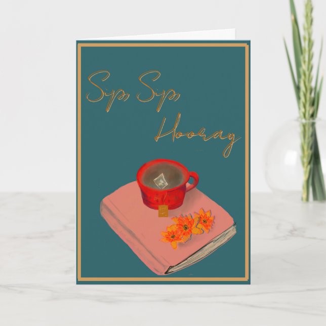 Carte Sip Sip Hooray card (Devant)