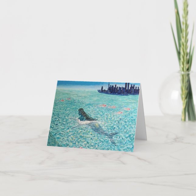 Carte Sirène contre la marée (Devant)