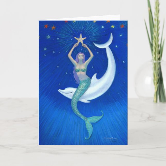 Carte Sirène Dolphin Moon (Devant)