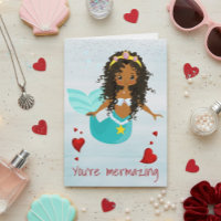 Sirène Tu es Mermazing Afro-Américaine