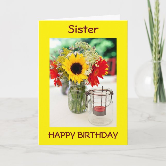 CARTE SIS, MEILLEUR AMI, CONFIDANTE/AMOUR À L'ANNIVERSAI (Devant)