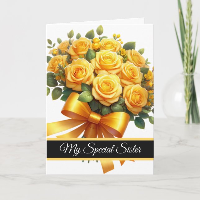 Carte Sister Birthday Card (Devant)