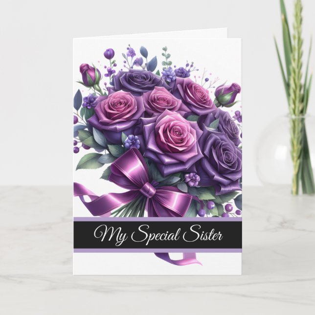 Carte Sister Birthday Card (Devant)