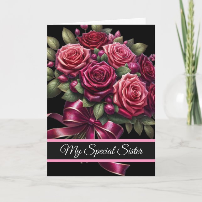 Carte Sister Birthday Card (Devant)