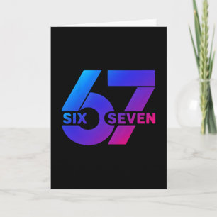 Carte Six Seven 67 Mème Génération Alpha Argot Bysebyll 