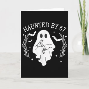 Carte Six Seven 6 7 Hanté Mème 67 Main de Squelette Hall