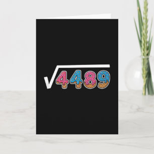 Carte Six Seven Glace Drip Cool Meme 67 Drôle Carré